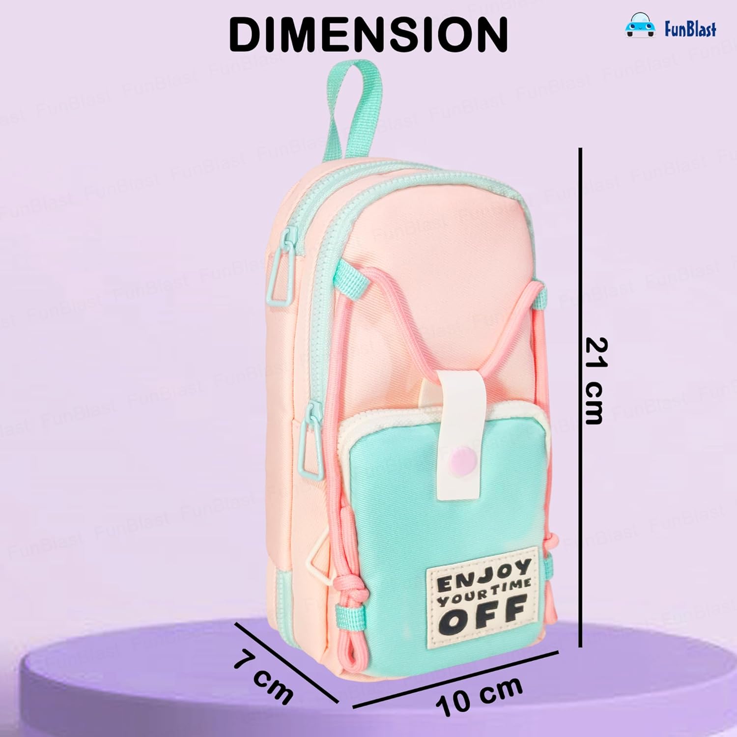 Hanging Pencil Pouch – 3-Layer Multipurpose Zipper Stationery Organizer Bag, Portable Roll-Up Pencil Case with Hook for Kids & Students