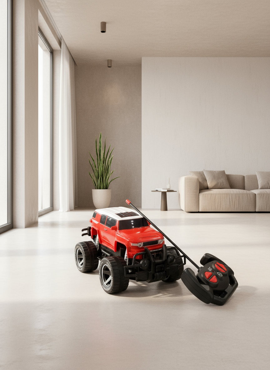 BIGFOOT SUV Off Roader Rechargeable Remote Control Car | RC Car Monster Truck | Headlight |  | Remote Control Car for Kids |  Red