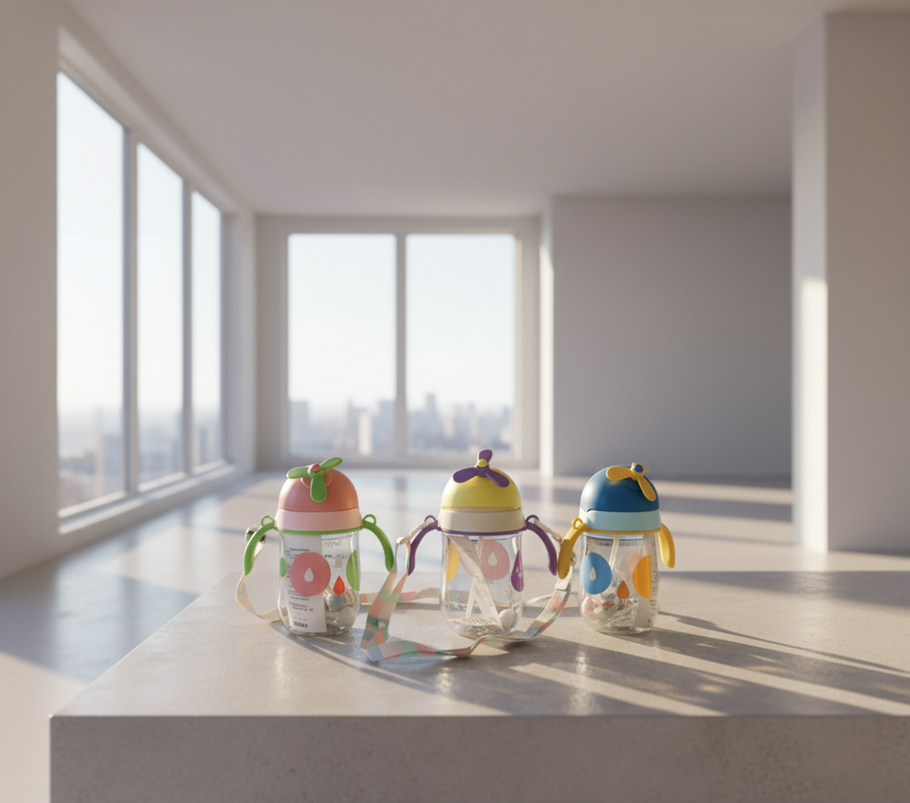 Premium Sipper Cup with Handles | BPA Free & Leak Proof | Sipper with Soft Silicone Straw