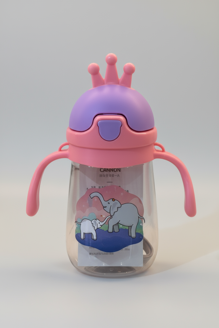 Compass Box Premium Sipper Cup with Handles | BPA Free & Leak Proof | Sipper with Soft Silicone Straw