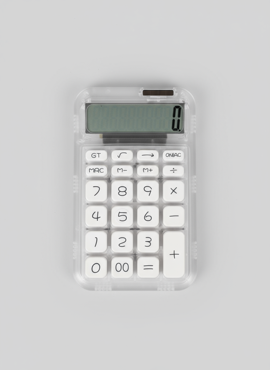 Cute & Functional Desktop Calculator - Big Button 10-Digit LCD Display | Aesthetic Candy Color | Comfortable Touch for Business, School, & Home Office