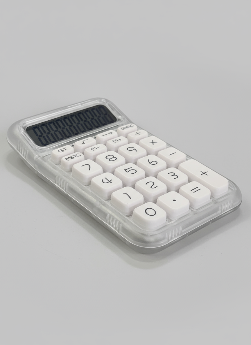 Cute & Functional Desktop Calculator - Big Button 10-Digit LCD Display | Aesthetic Candy Color | Comfortable Touch for Business, School, & Home Office