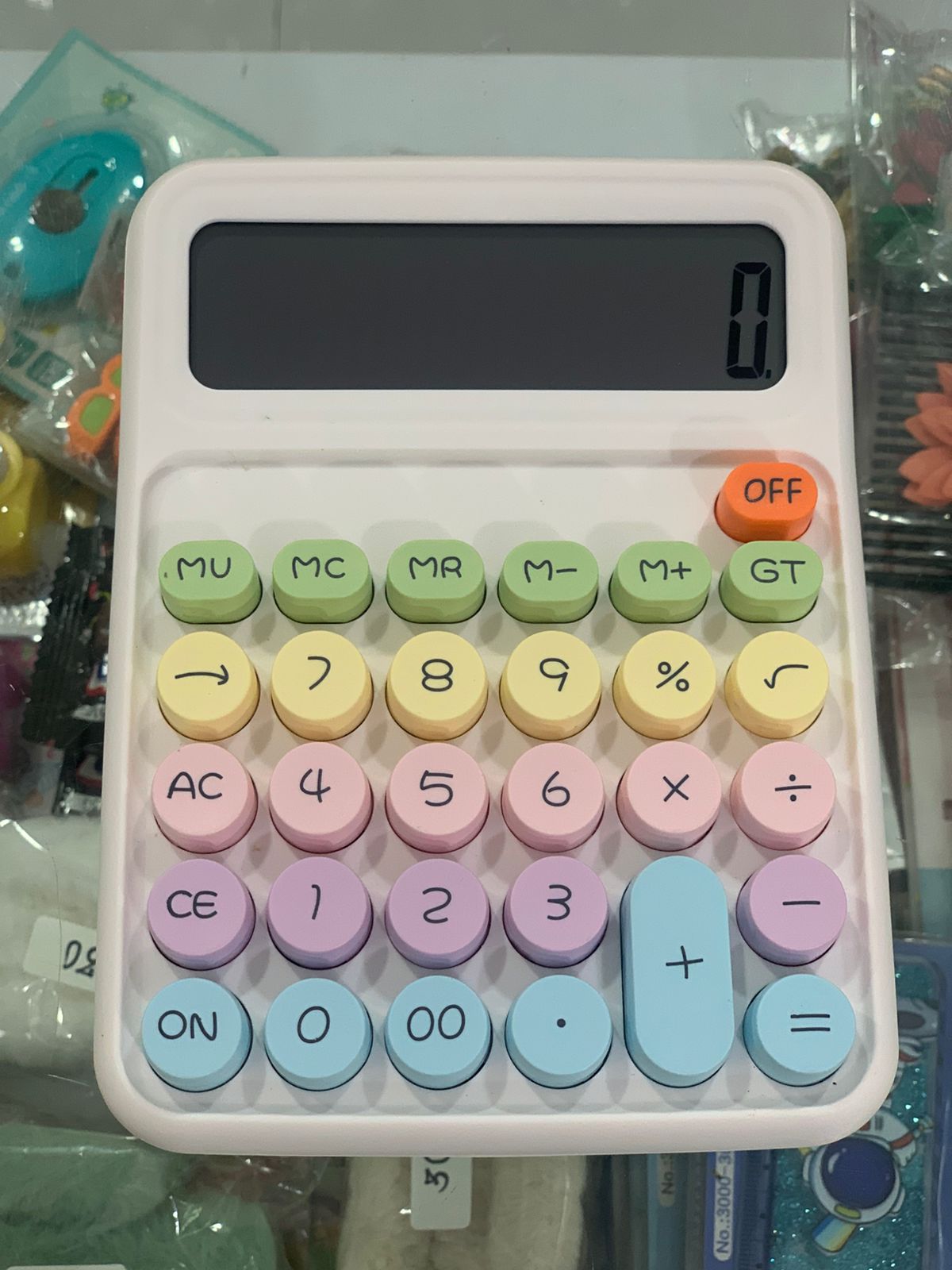 Pastel Calculator for Students & Girls | Cute Pink Desktop Calculator with Large Display & Colorful Buttons | Ideal for School, Office & Home Desk