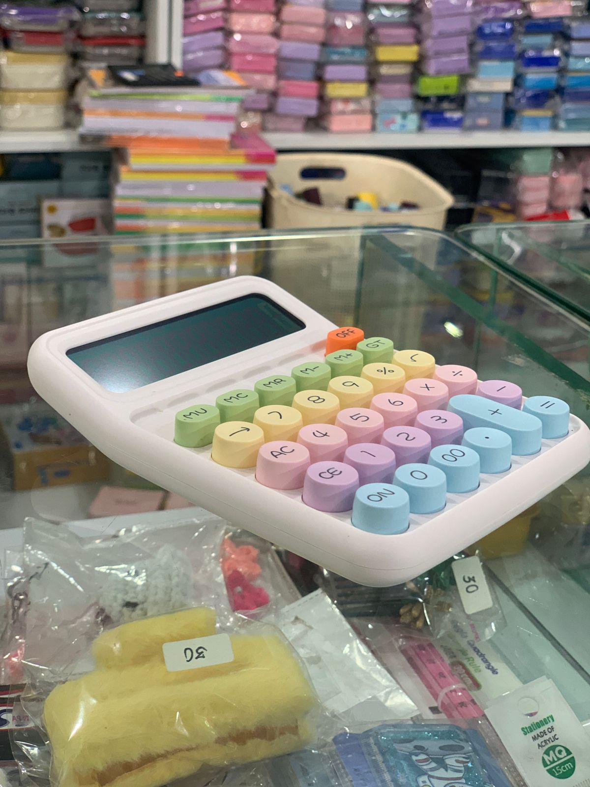 Pastel Calculator for Students & Girls | Cute Pink Desktop Calculator with Large Display & Colorful Buttons | Ideal for School, Office & Home Desk