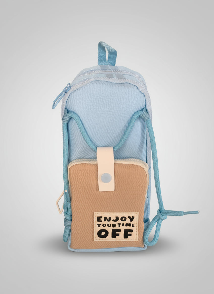 Hanging Pencil Pouch – 3-Layer Multipurpose Zipper Stationery Organizer Bag, Portable Roll-Up Pencil Case with Hook for Kids & Students