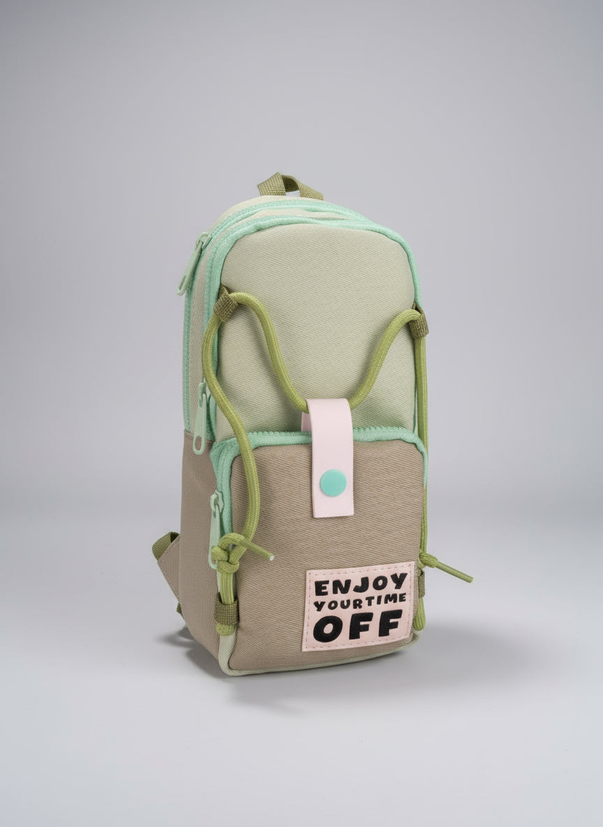 Hanging Pencil Pouch – 3-Layer Multipurpose Zipper Stationery Organizer Bag, Portable Roll-Up Pencil Case with Hook for Kids & Students