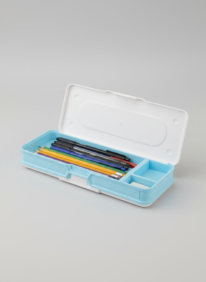 Cartoon Pencil Box for Kids,  Pencil Box with Calculator, Stationary Pencil Organizer Set for Boys, Birthday Return Gift