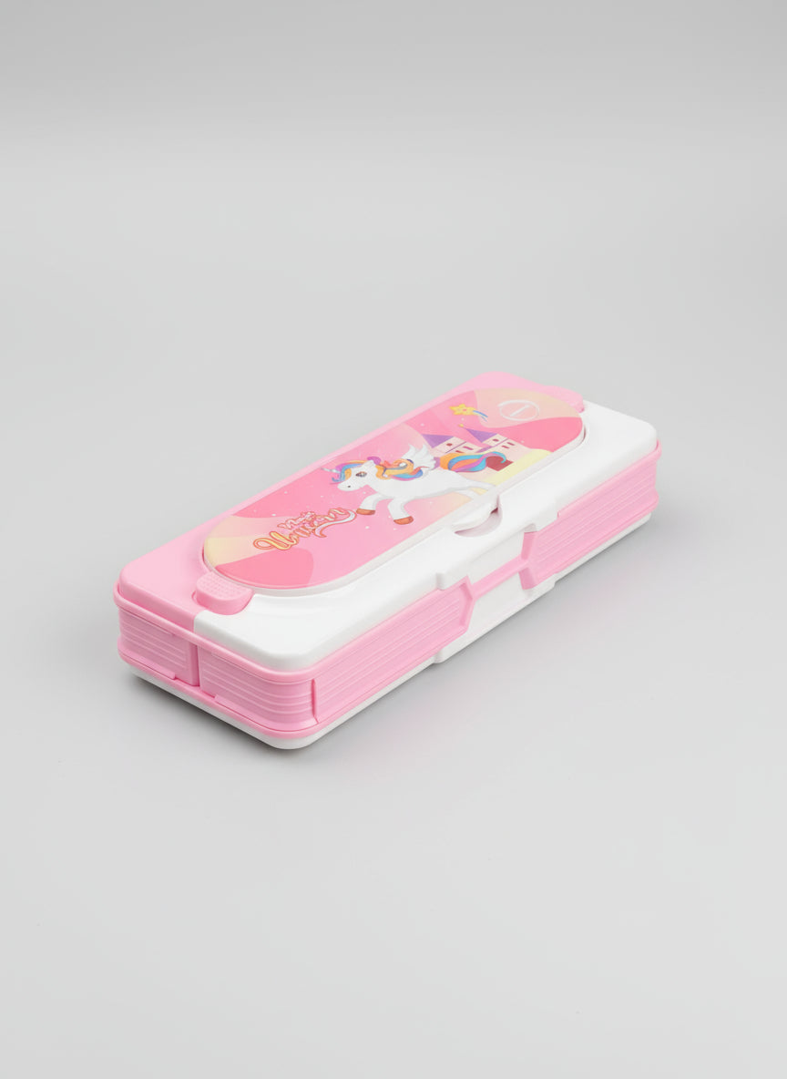 Cartoon Pencil Box for Kids,  Pencil Box with Calculator, Stationary Pencil Organizer Set for Boys, Birthday Return Gift