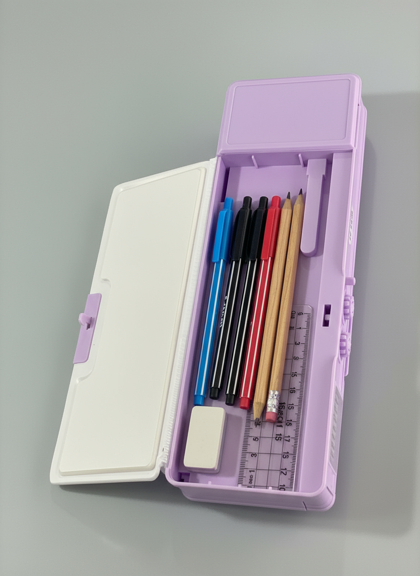 Multifunctional Pencil Box for Kids Magic Password Lock Compass Boxes for Boys, Magnetic Compass Box for Boys, Kids Pencil Boxes for Boy & Girls Princess Theme Return Gifts for Kid