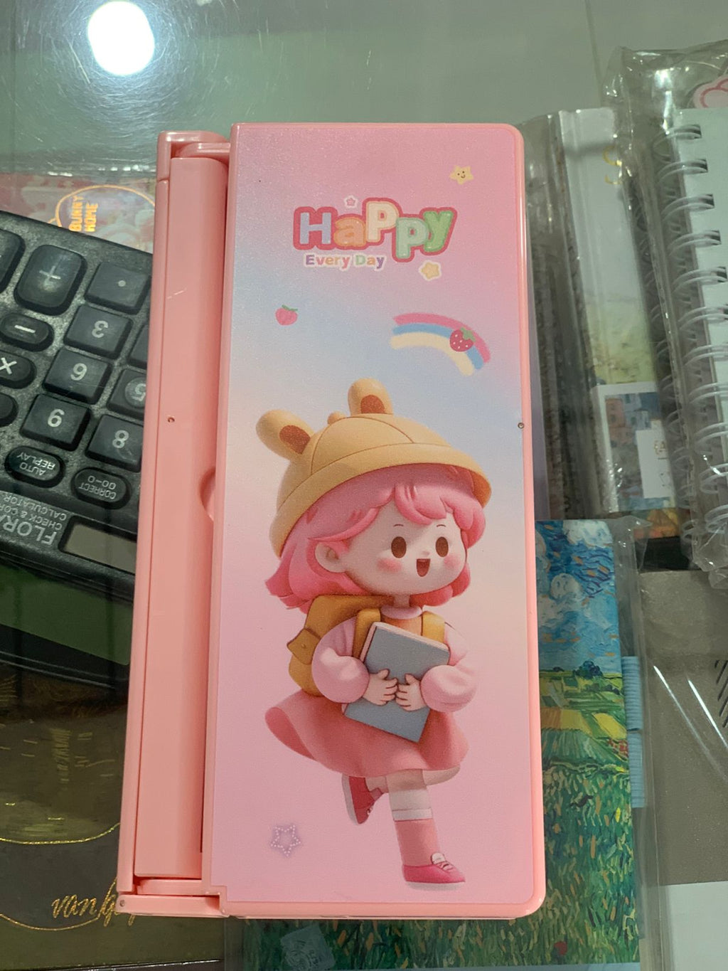 Cartoon Design Multi-Purpose Pencil Box, Anime Style Storage Box