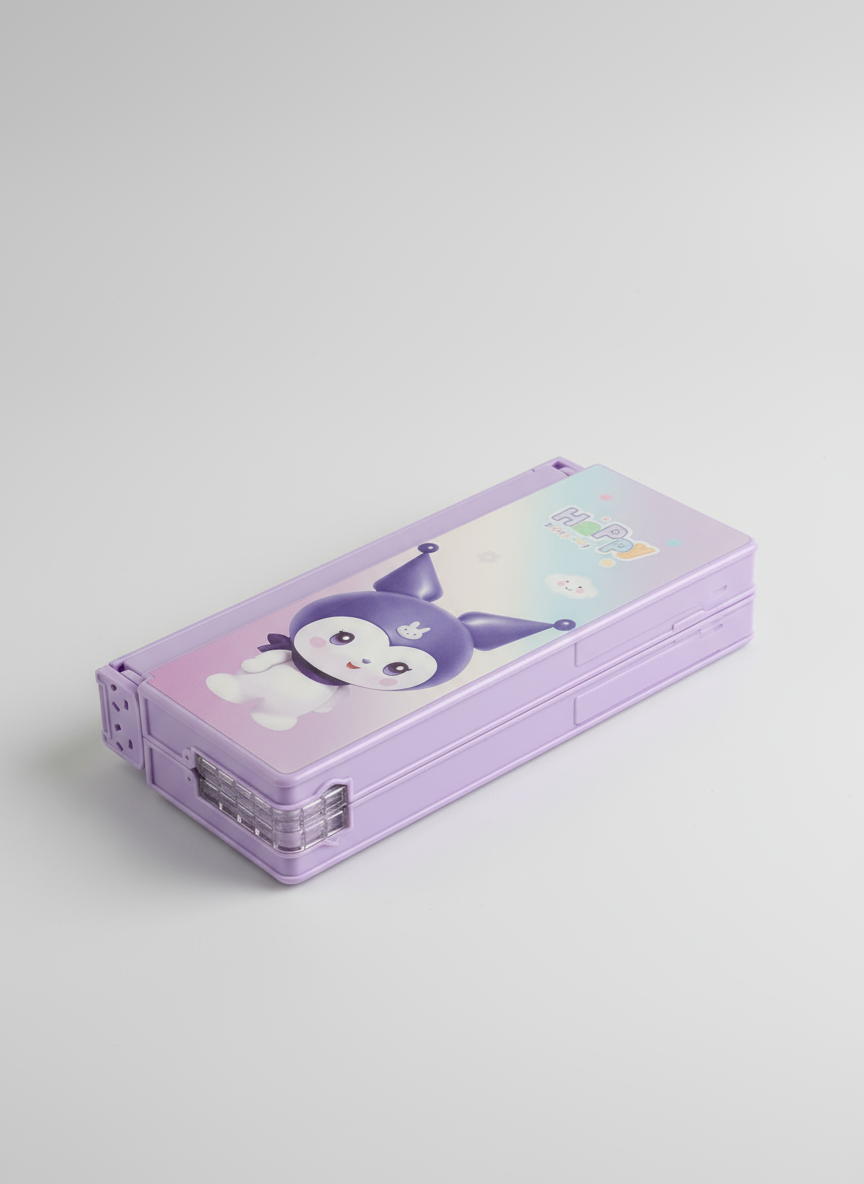 Cartoon Design Multi-Purpose Pencil Box, Anime Style Storage Box