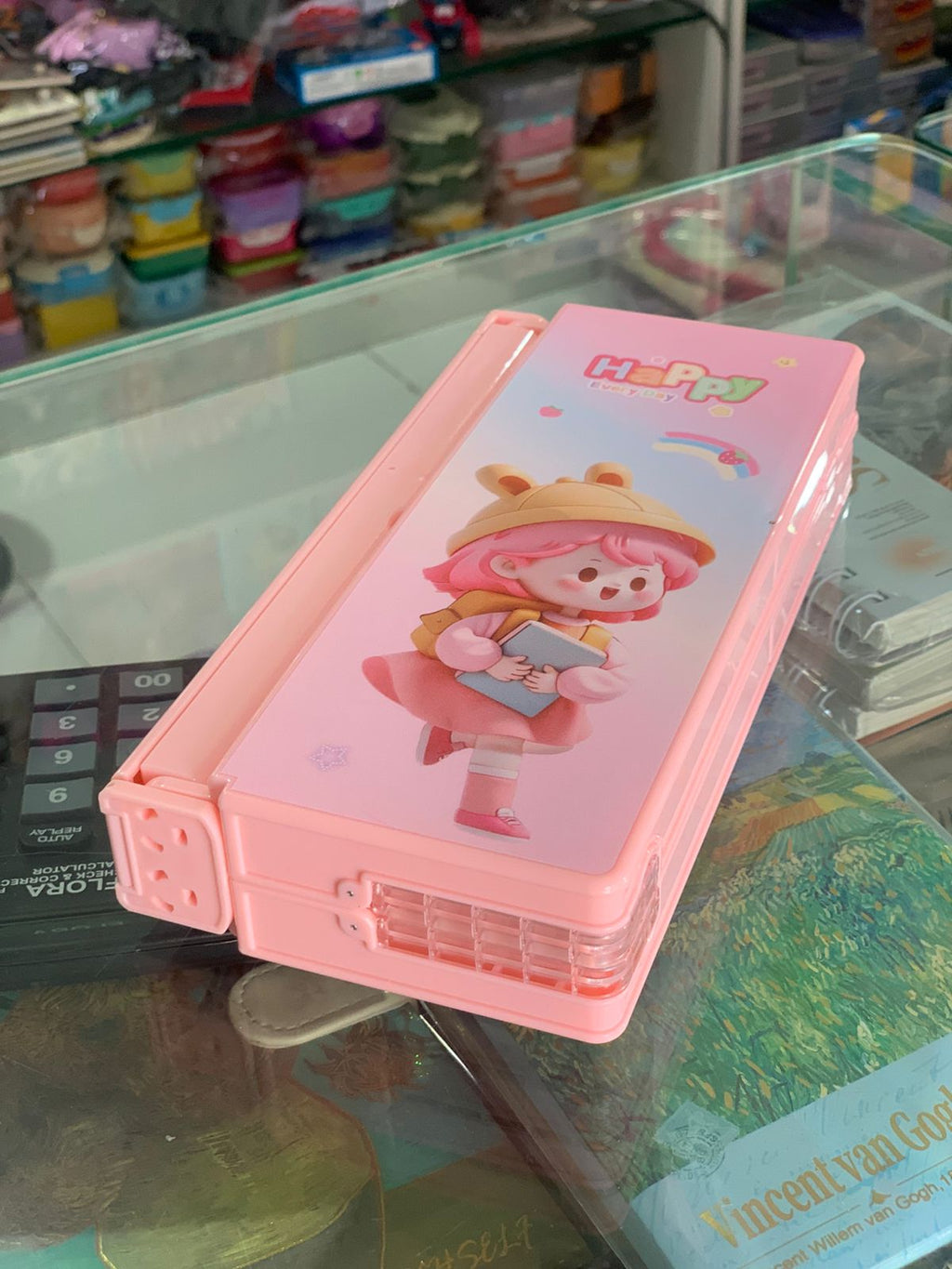 Cartoon Design Multi-Purpose Pencil Box, Anime Style Storage Box