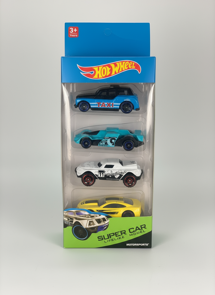 Hot Wheel Toy Car Set of 4.