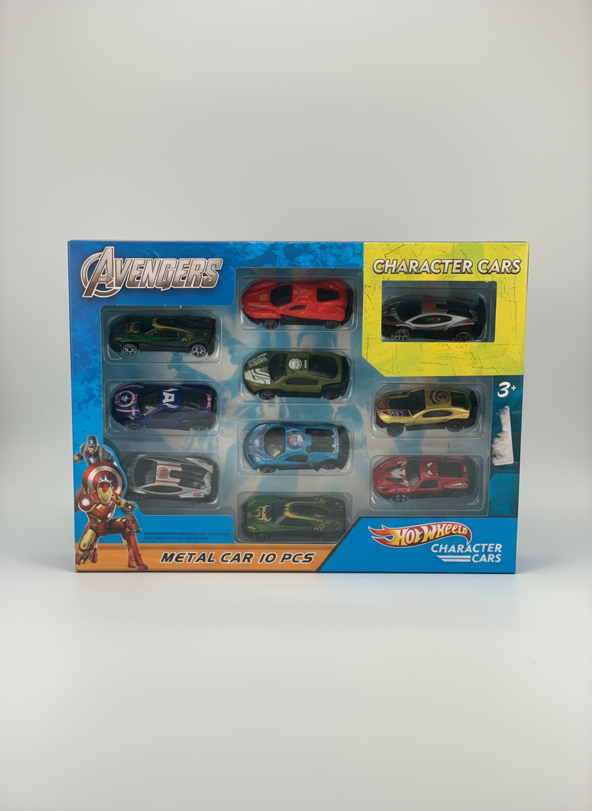 Hot Wheels Metal Car Set of 10