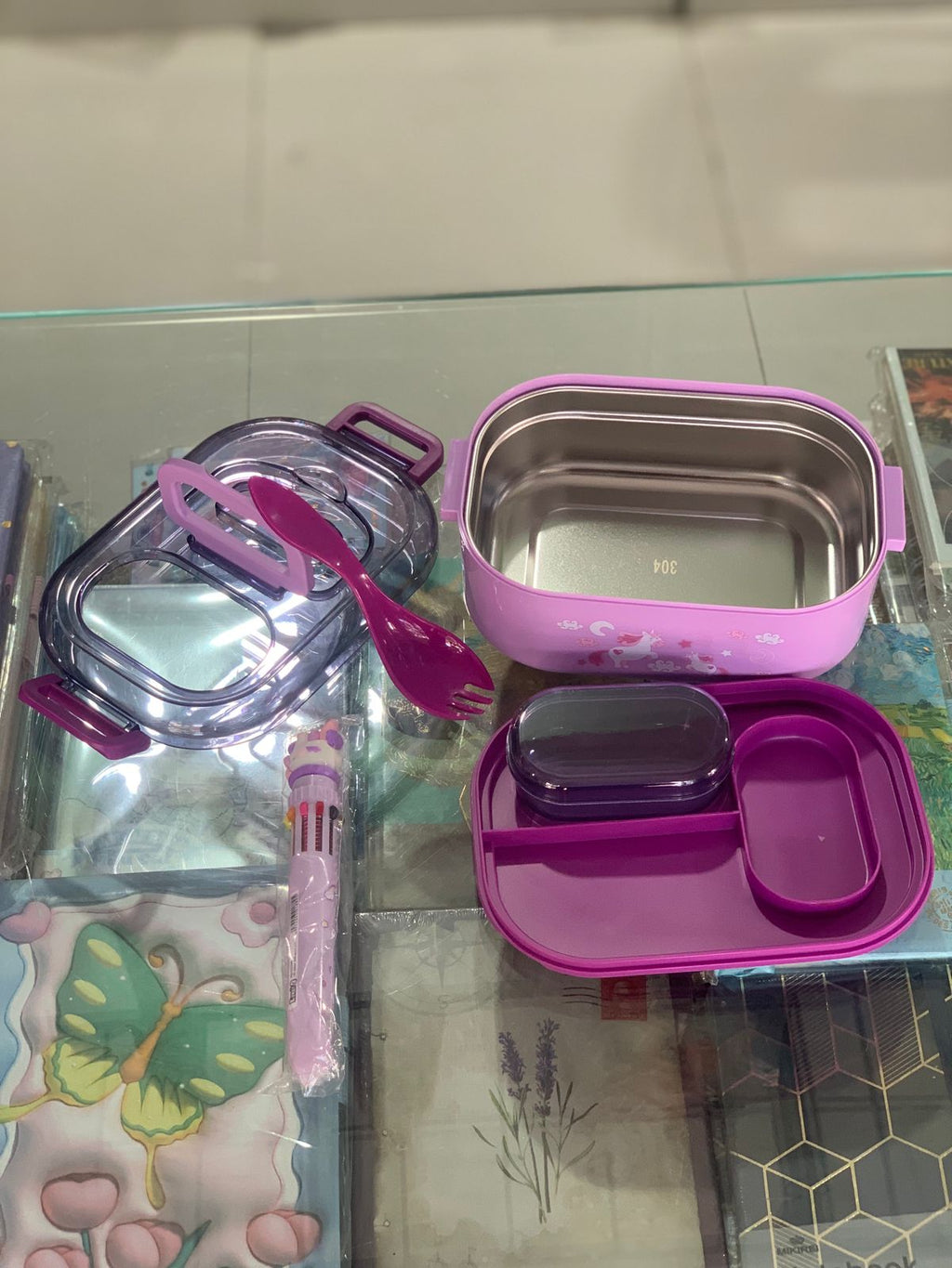 Stainless Steel Lunch Box for Kids, Tiffin Box, Single Compartment Lunch Box with Fork, Lunch Box for Office Women and Men, Executive - 700 ML 1 Compartment Lunch Box