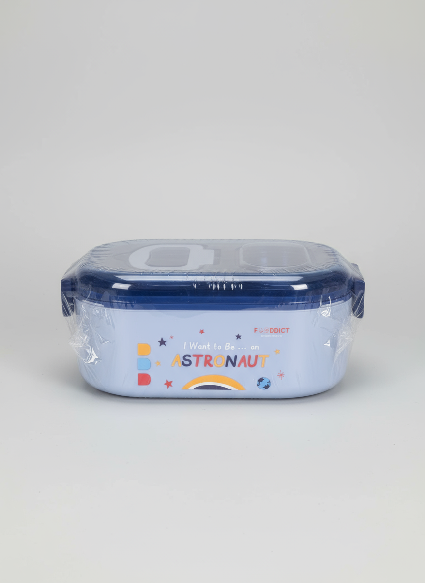 Stainless Steel Lunch Box for Kids, Tiffin Box, Single Compartment Lunch Box with Fork, Lunch Box for Office Women and Men, Executive - 700 ML 1 Compartment Lunch Box