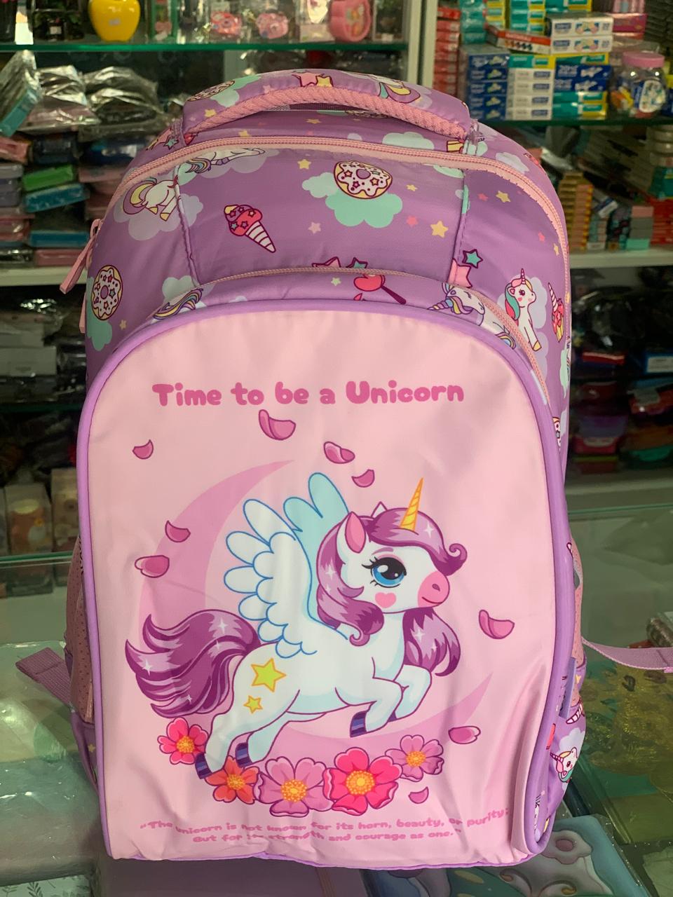 Cute Kawaii Bunny Soft Toy Large Capacity Backpack Bag for Primary School Girl Kids