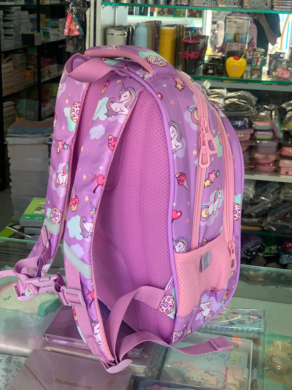 Cute Kawaii Bunny Soft Toy Large Capacity Backpack Bag for Primary School Girl Kids