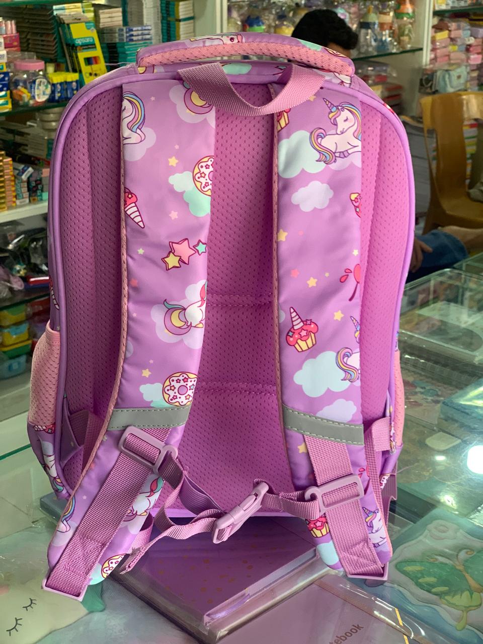 Cute Kawaii Bunny Soft Toy Large Capacity Backpack Bag for Primary School Girl Kids