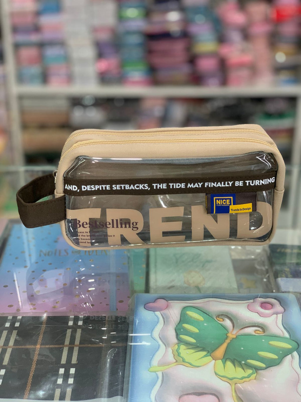 Trendy Multi-Compartment Pencil Pouch