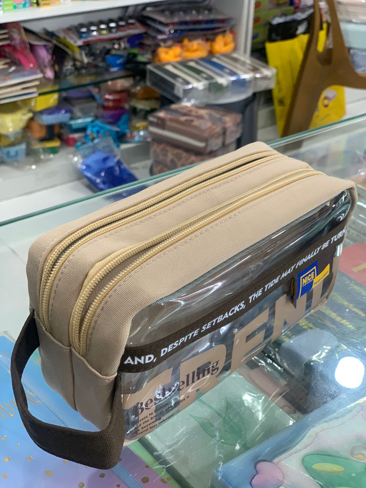 Trendy Multi-Compartment Pencil Pouch