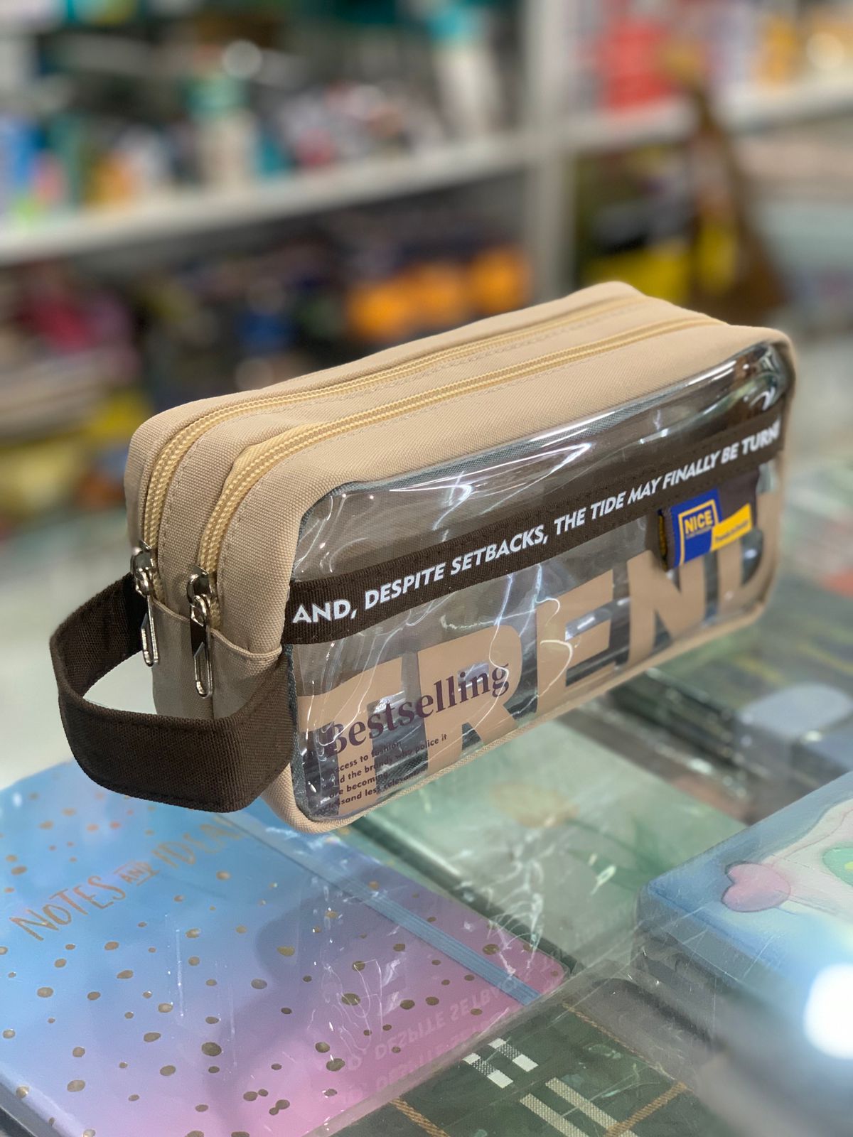 Trendy Multi-Compartment Pencil Pouch
