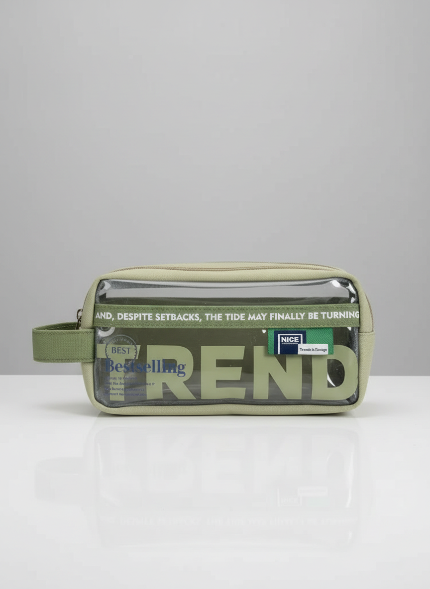 Trendy Multi-Compartment Pencil Pouch