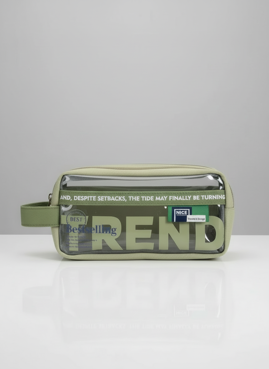 Trendy Multi-Compartment Pencil Pouch