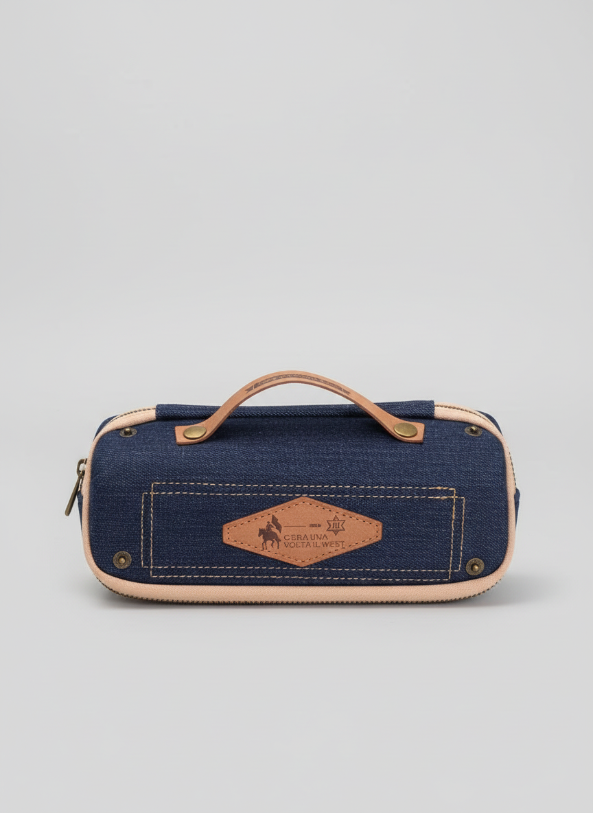 Premium Denim Pencil Pouch – Stylish & Spacious Organizer