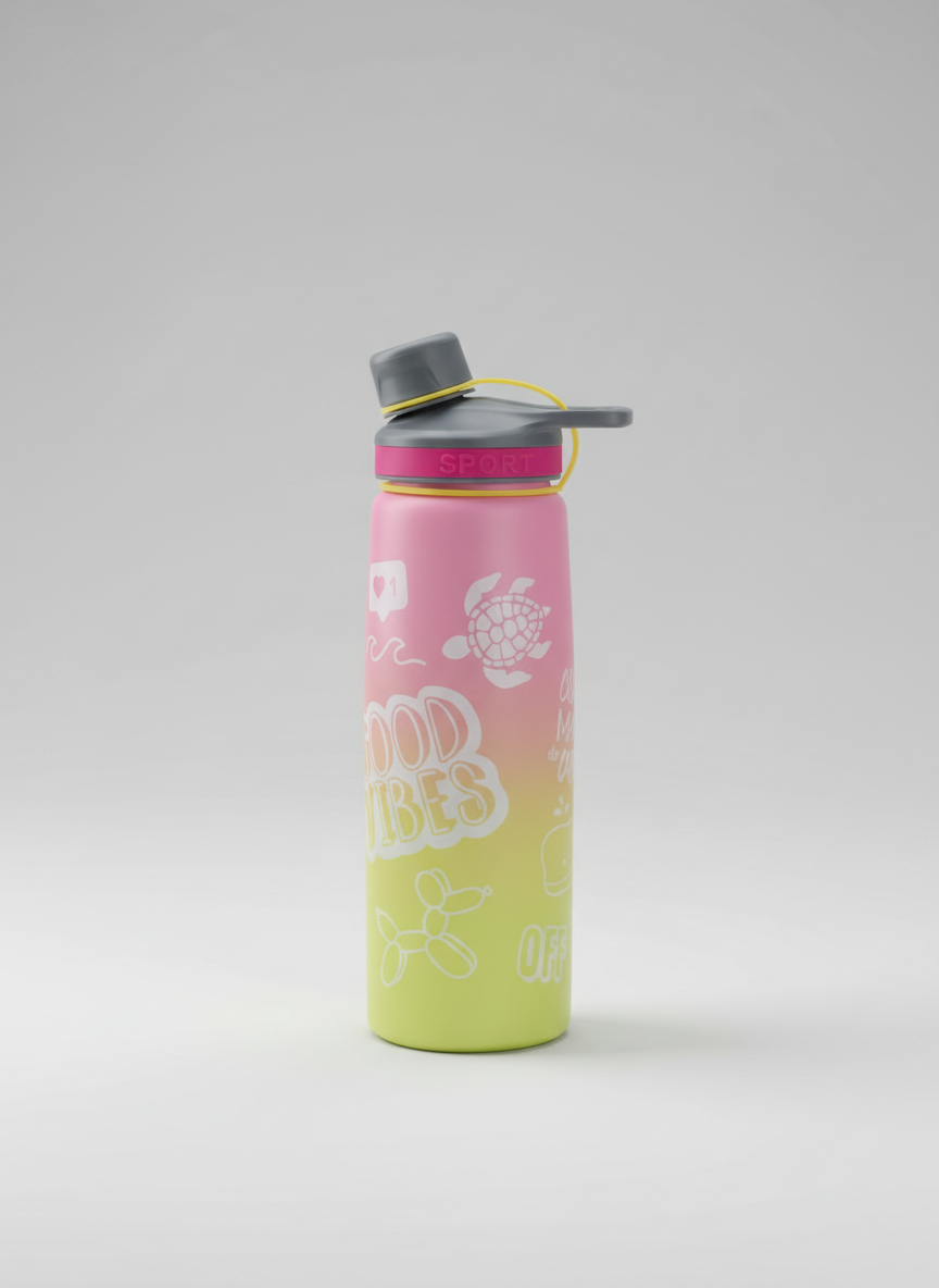 Good Vibes Double-Wall Stainless Steel Sipper – 750ml