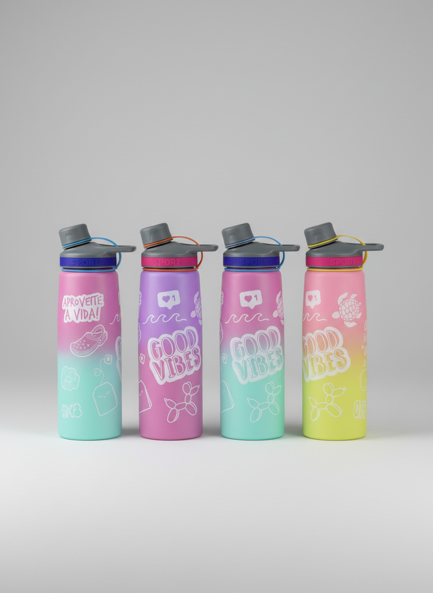 Good Vibes Double-Wall Stainless Steel Sipper – 750ml