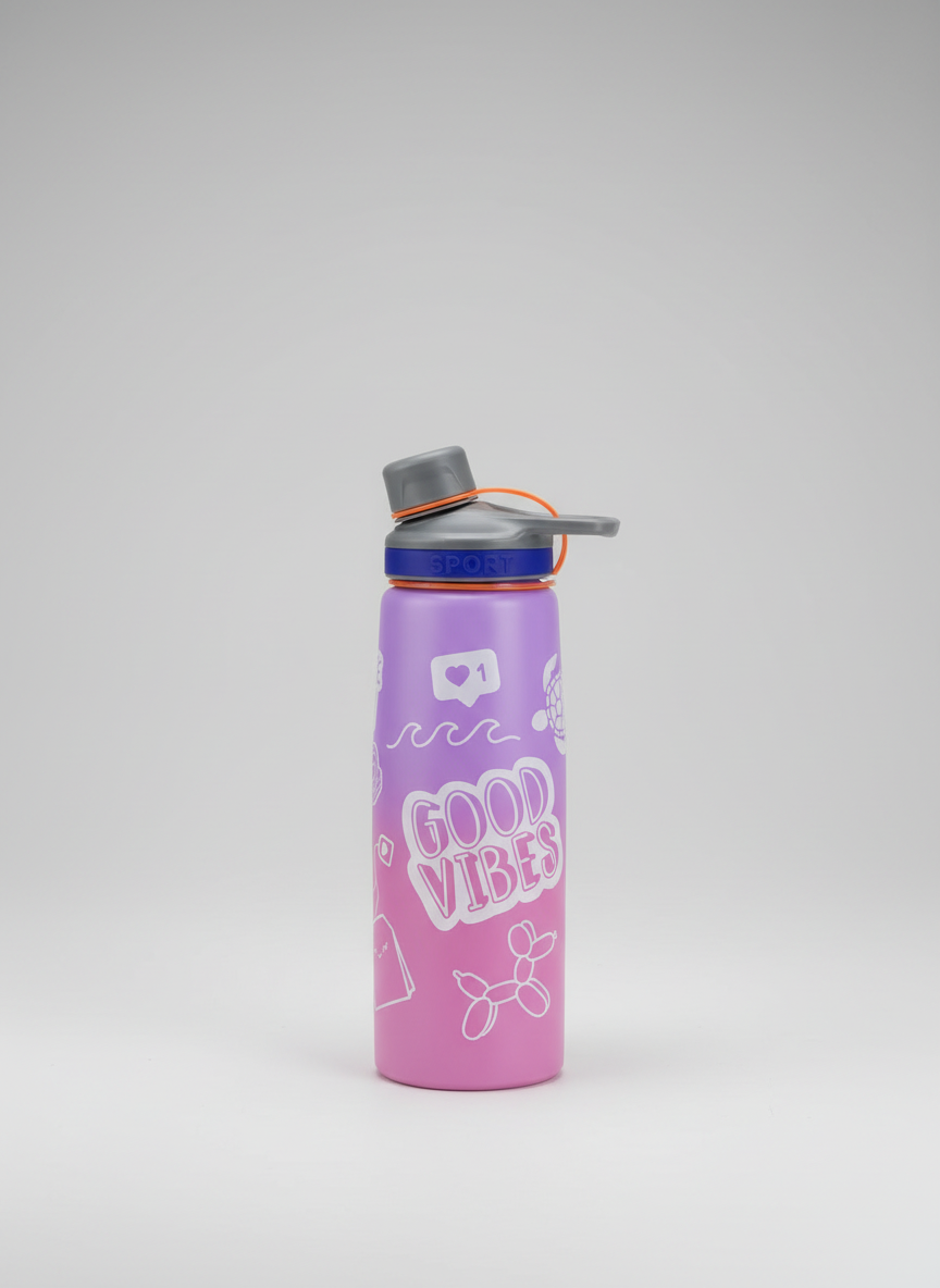 Good Vibes Double-Wall Stainless Steel Sipper – 750ml