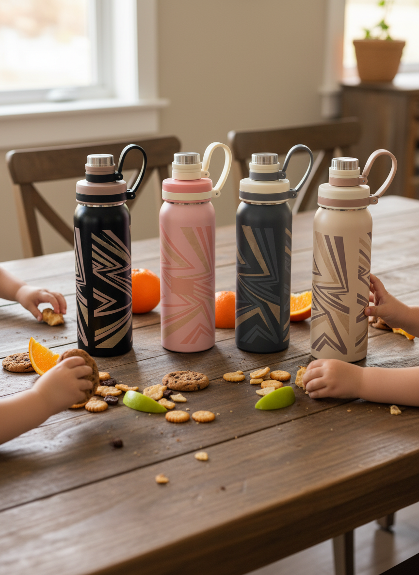 Modern Pattern Stainless Steel Bottle