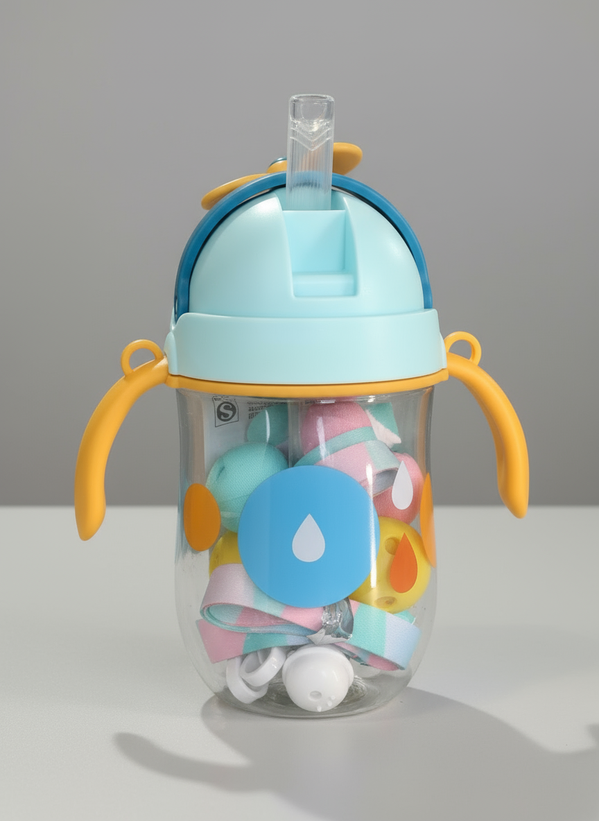 Premium Sipper Cup with Handles | BPA Free & Leak Proof | Sipper with Soft Silicone Straw