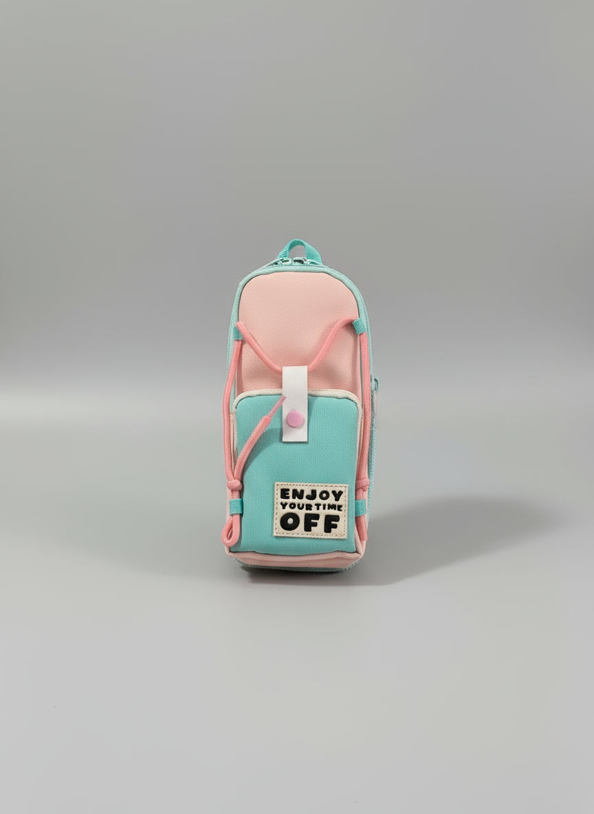 Hanging Pencil Pouch – 3-Layer Multipurpose Zipper Stationery Organizer Bag, Portable Roll-Up Pencil Case with Hook for Kids & Students