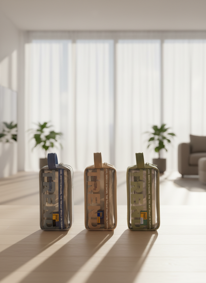 Trendy Multi-Compartment Pencil Pouch