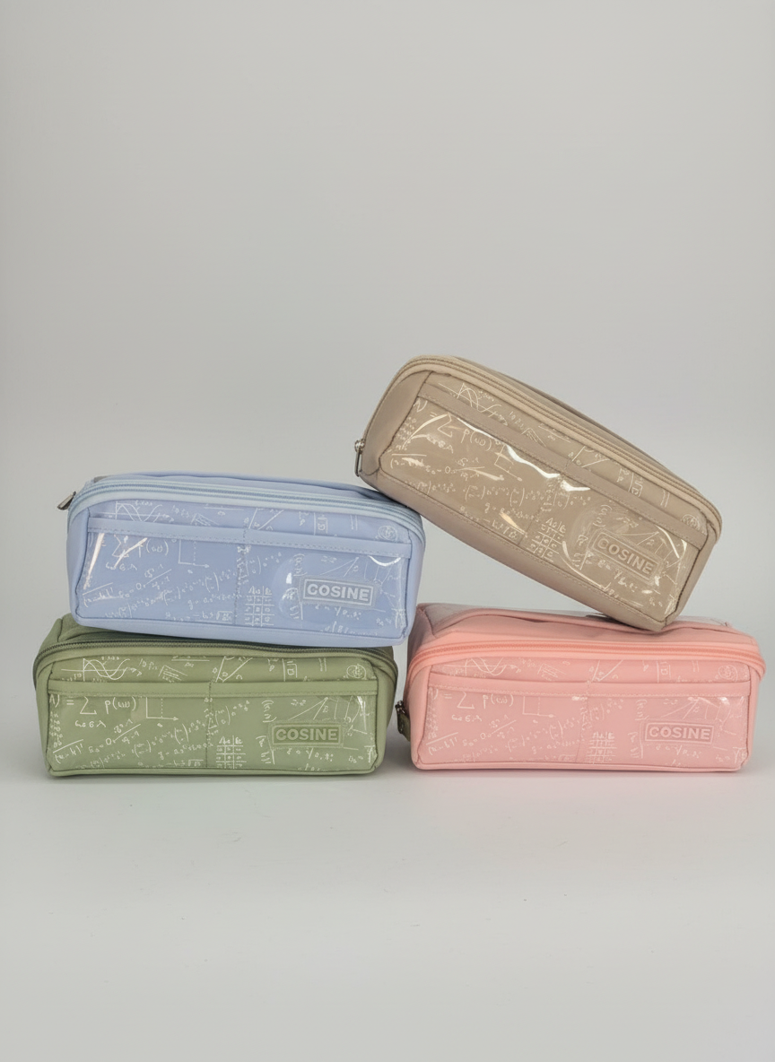 COSINE Math Formula Pencil Pouch – Spacious &amp; Stylish