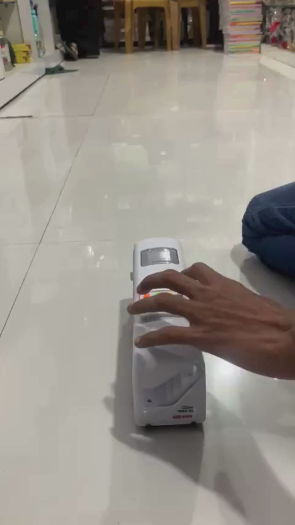 Double Decker Cartoon bus Toy for Kids - Push & Go Toy for Boys & Girls Age 3+,Fun Birthday gift for Kids (White)